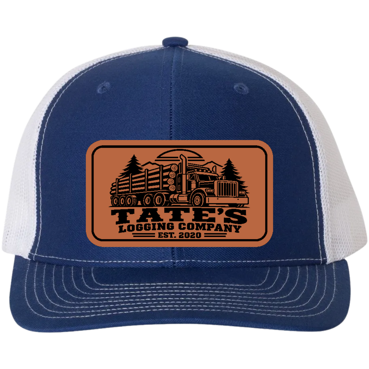 Tate's Logging Log Truck Leather Patch