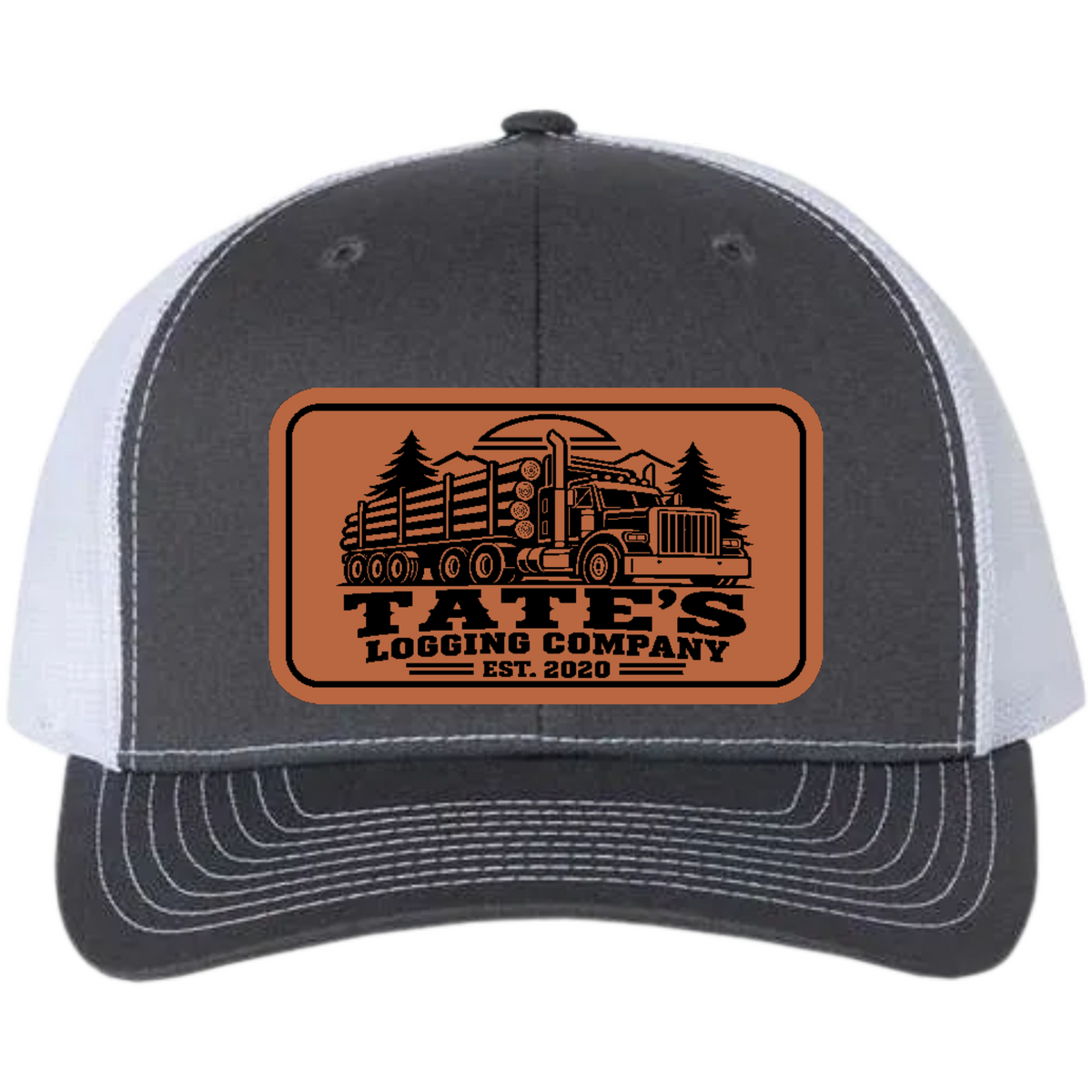 Tate's Logging Log Truck Leather Patch