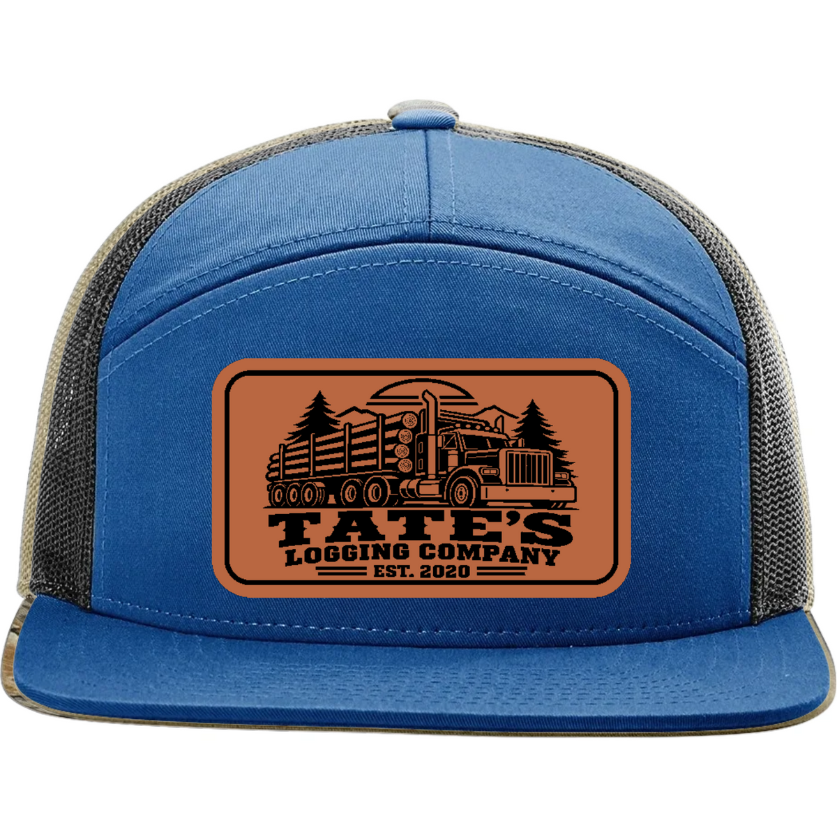 Tate's Logging Log Truck Leather Patch