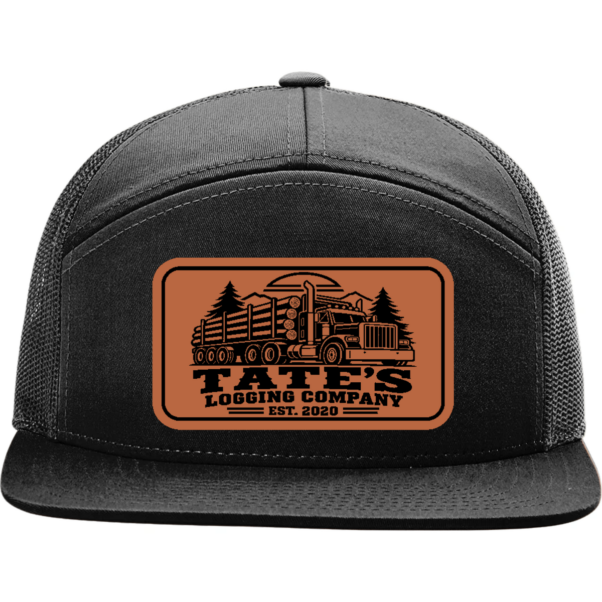 Tate's Logging Log Truck Leather Patch