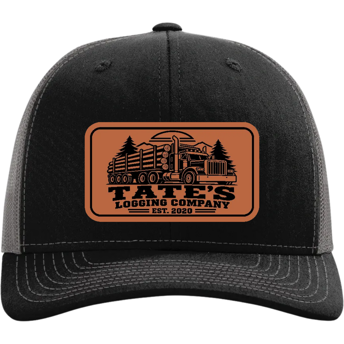Tate's Logging Log Truck Leather Patch